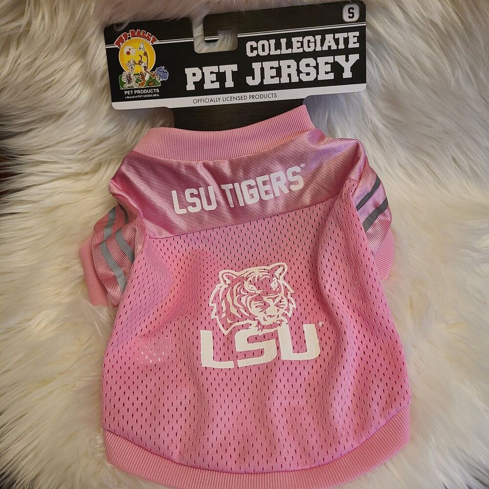 LSU Tigers Dog Jersey Officially Licensed Pink College Pet Shirt Jerseys NEW